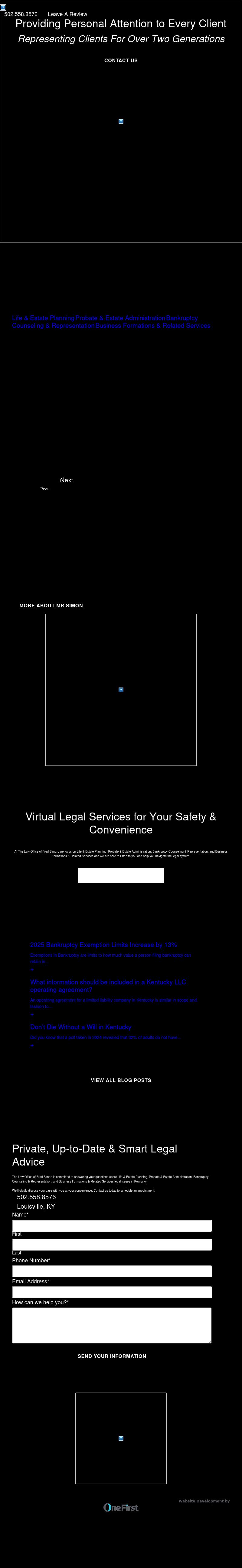 The Law Office of Fred Simon - Louisville KY Lawyers