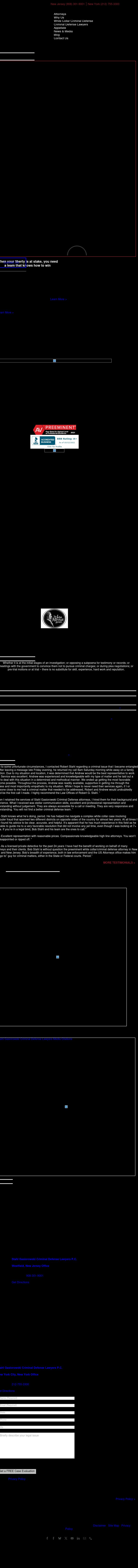 Stahl Criminal Defense Lawyers - Westfield NJ Lawyers