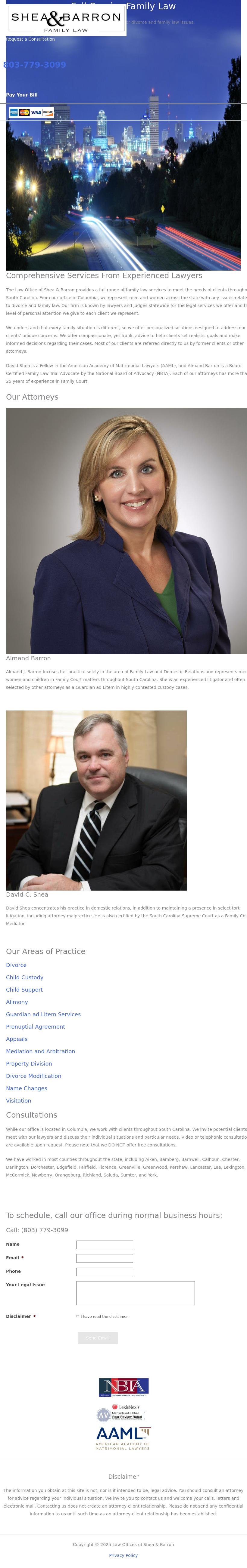 The Law Offices of Shea & Barron - Columbia SC Lawyers