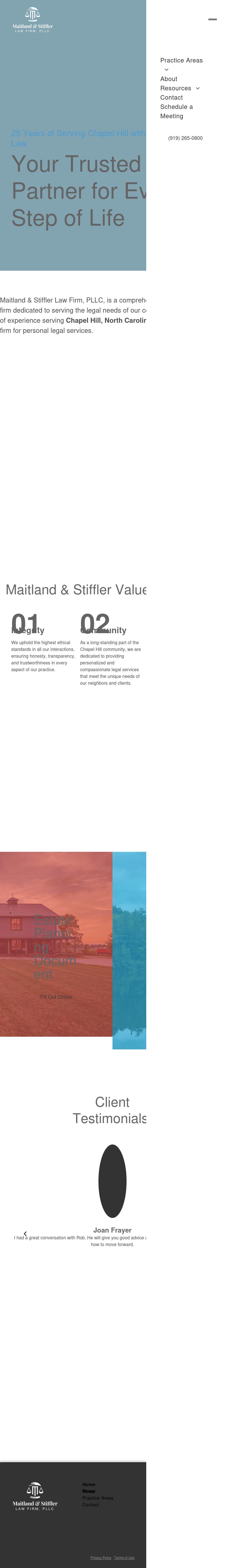 The Maitland Law Firm, PLLC - Chapel Hill NC Lawyers