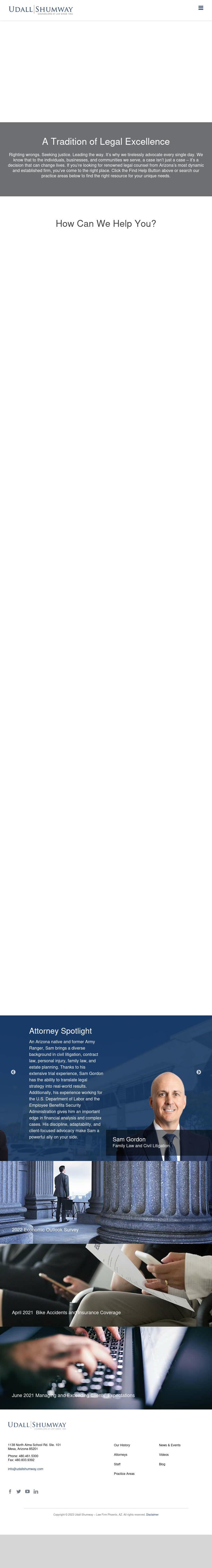 Udall Shumway PLC - Mesa AZ Lawyers