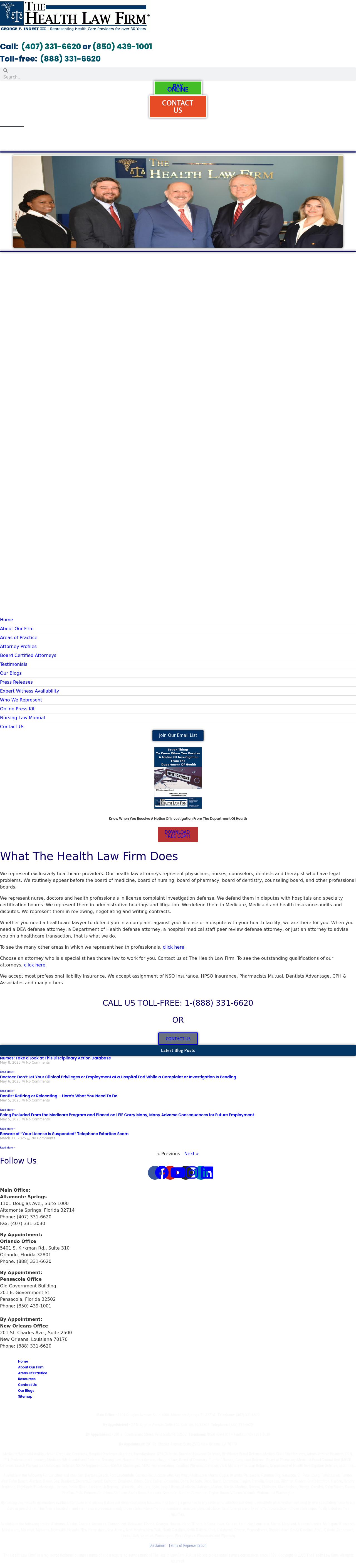 The Health Law Firm - Altamonte Springs FL Lawyers