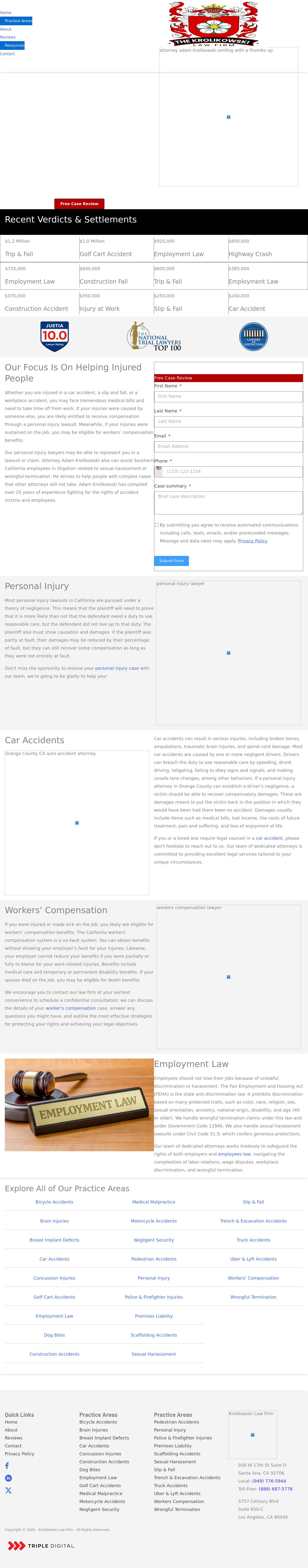 The Krolikowski Law Firm - Irvine CA Lawyers