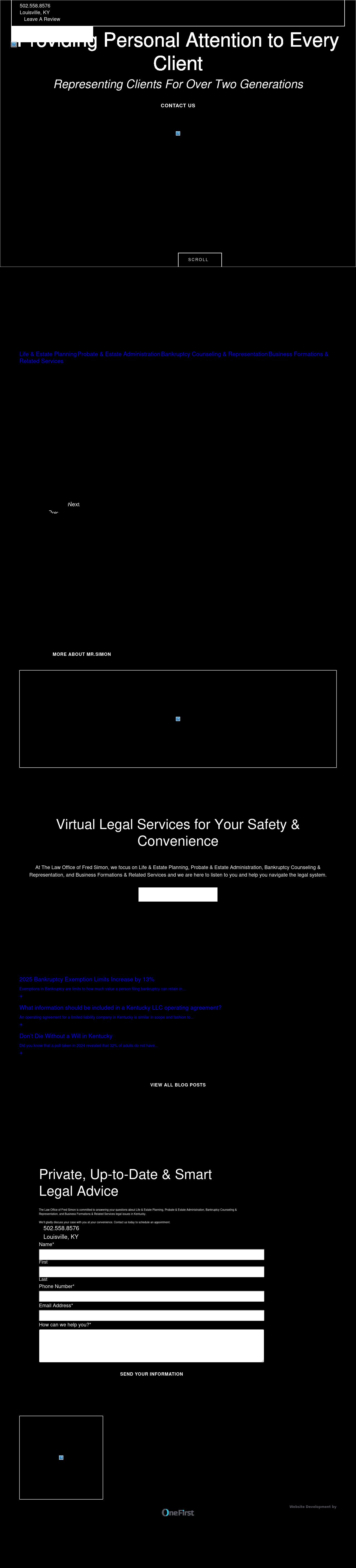 The Law Office of Fred Simon - Louisville KY Lawyers