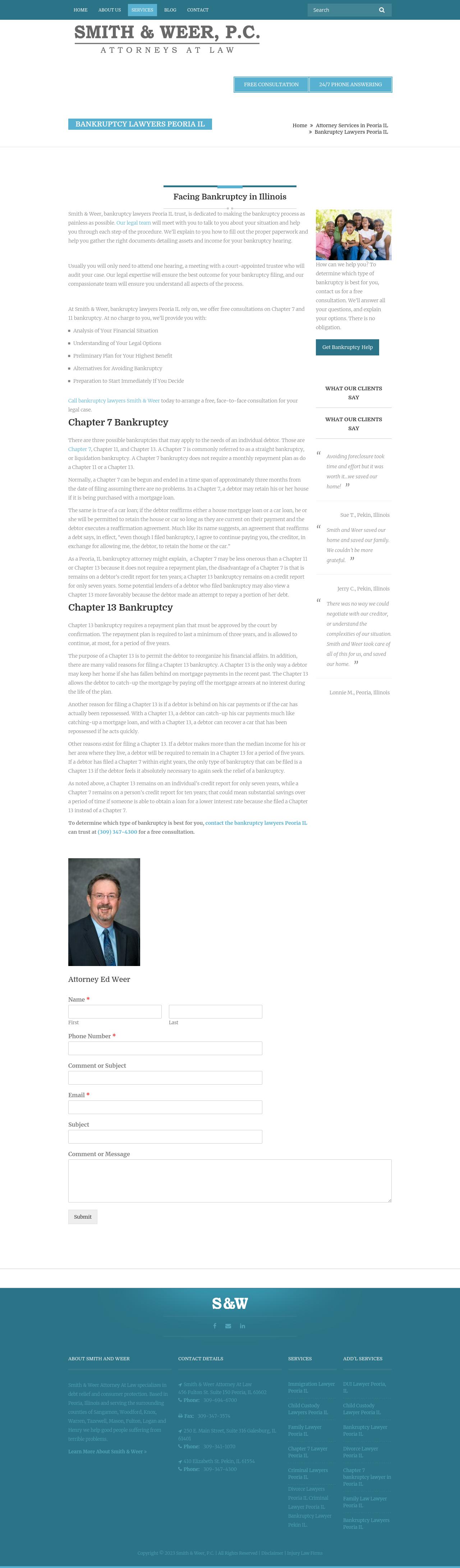W. Edgar Weer, Jr. - Peoria IL Lawyers