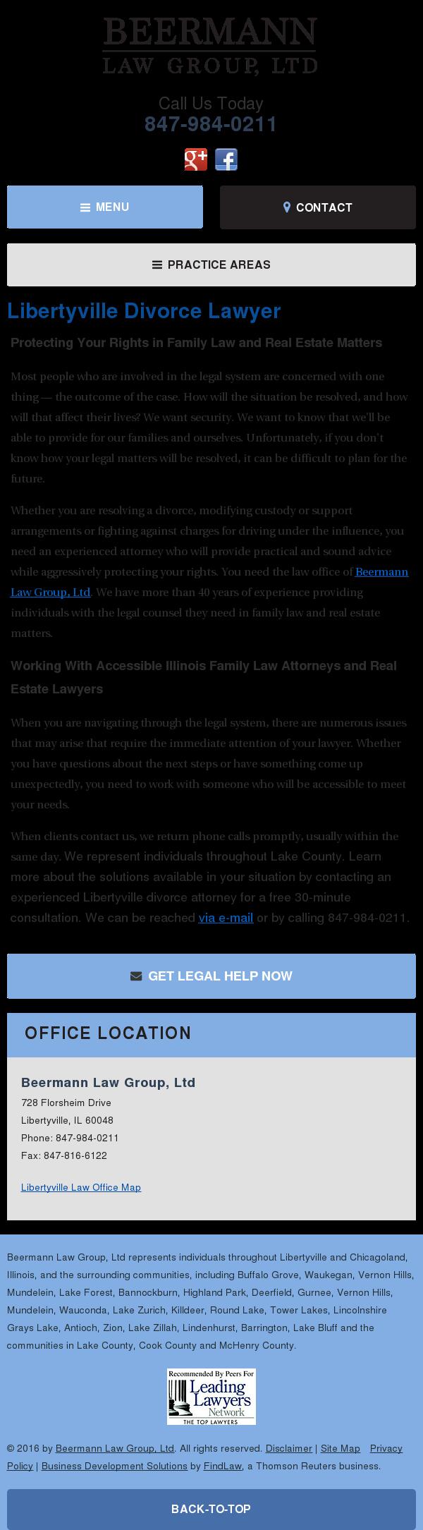 Beermann Law Group, Ltd - Libertyville IL Lawyers