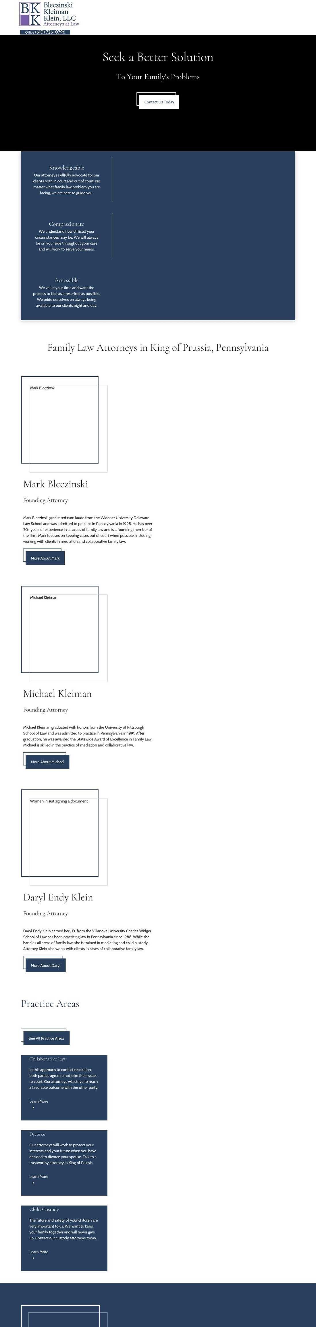 Bleczinski Kleiman & Klein, LLC - King of Prussia PA Lawyers