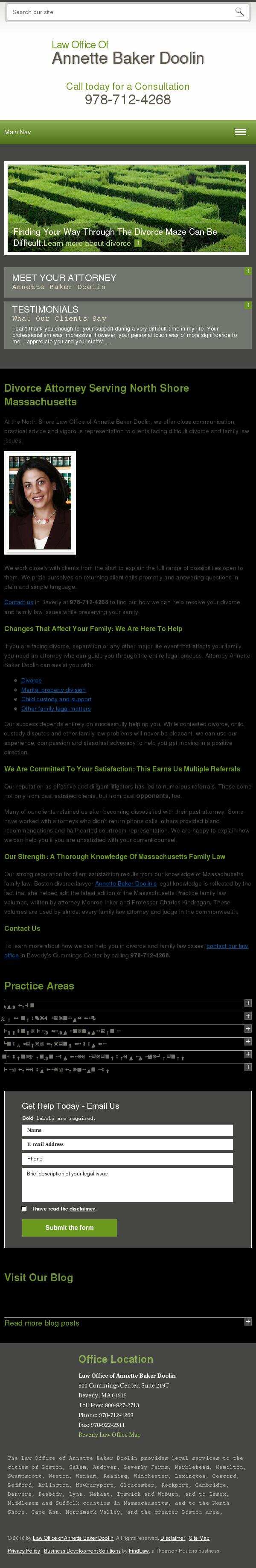 Law Office of Annette Baker Doolin - Beverly MA Lawyers
