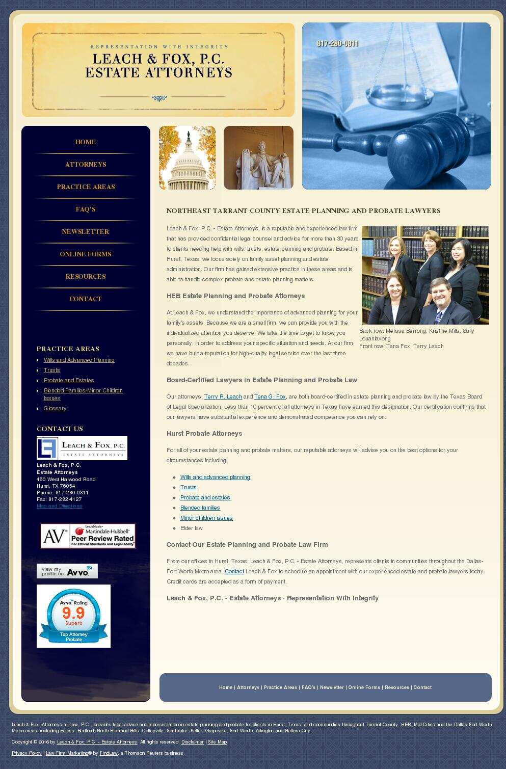 Leach & Fox, P.C. - Estate Attorneys - Hurst TX Lawyers