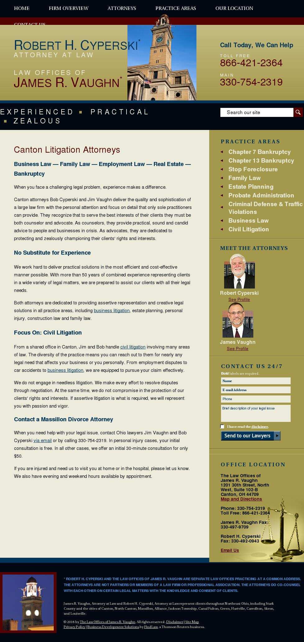 The Law Offices of James R. Vaughn - Canton OH Lawyers