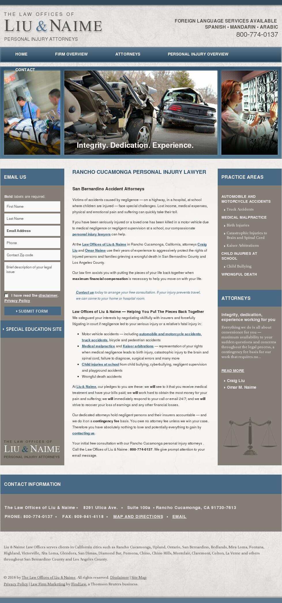 The Law Offices of Liu & Naime - Rancho Cucamonga CA Lawyers