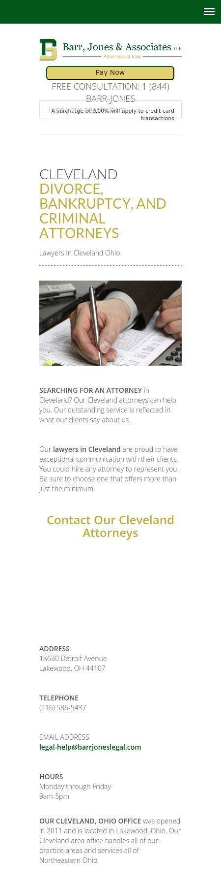 Barr, Jones & Associates LLP - Independence OH Lawyers