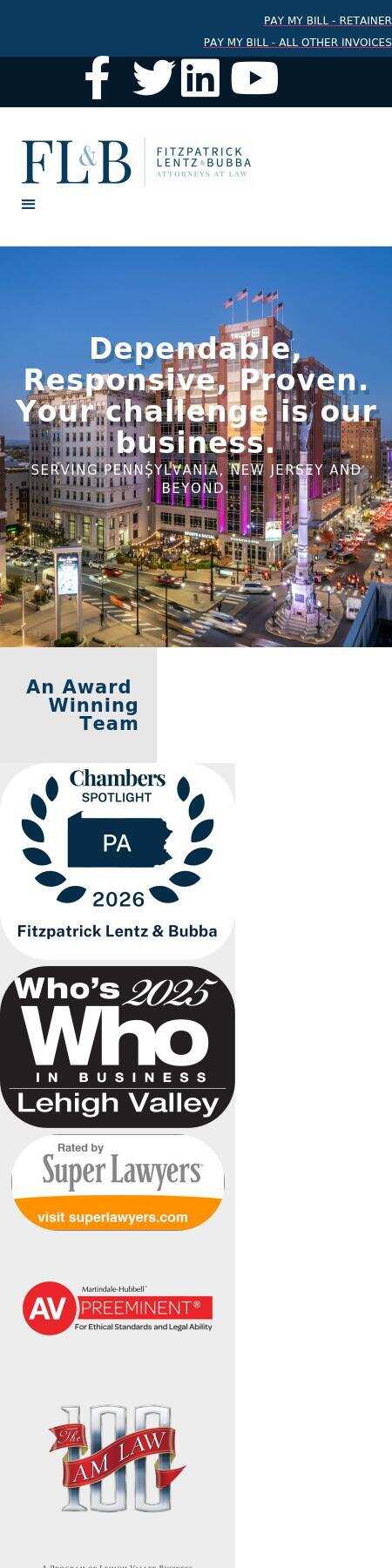 Fitzpatrick Lentz & Bubba, P.C. - Center Valley PA Lawyers