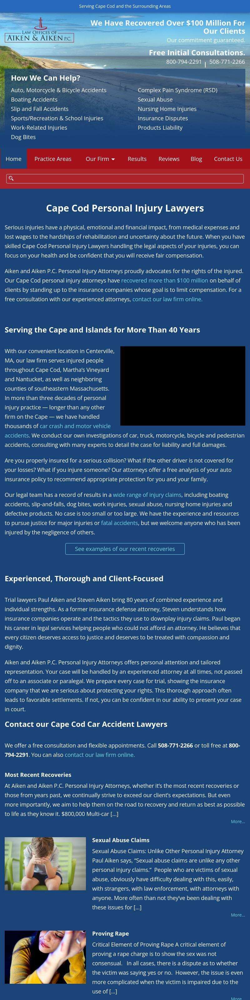 Aiken & Aiken, P.C. - Falmouth MA Lawyers