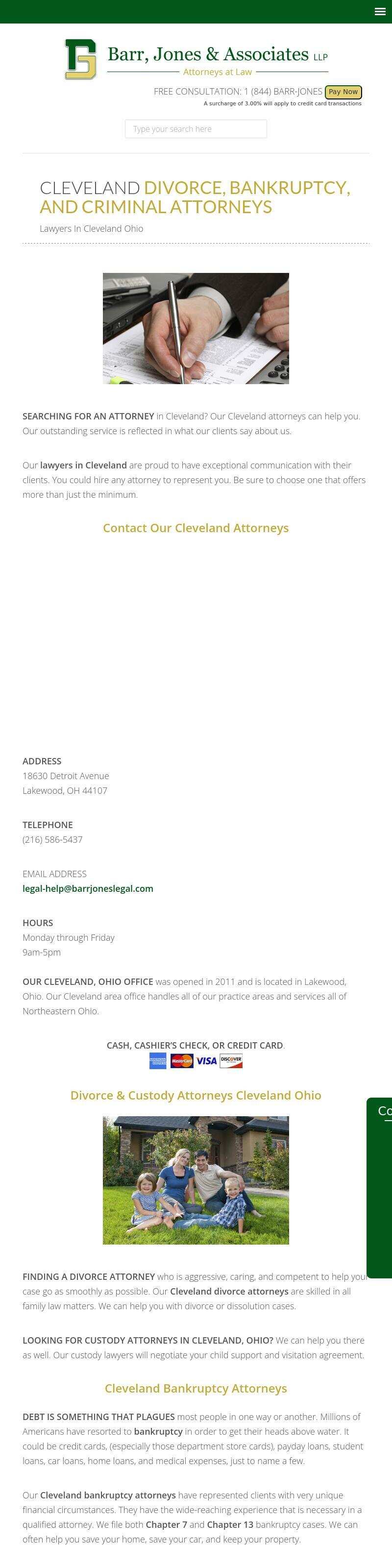 Barr, Jones & Associates LLP - Independence OH Lawyers