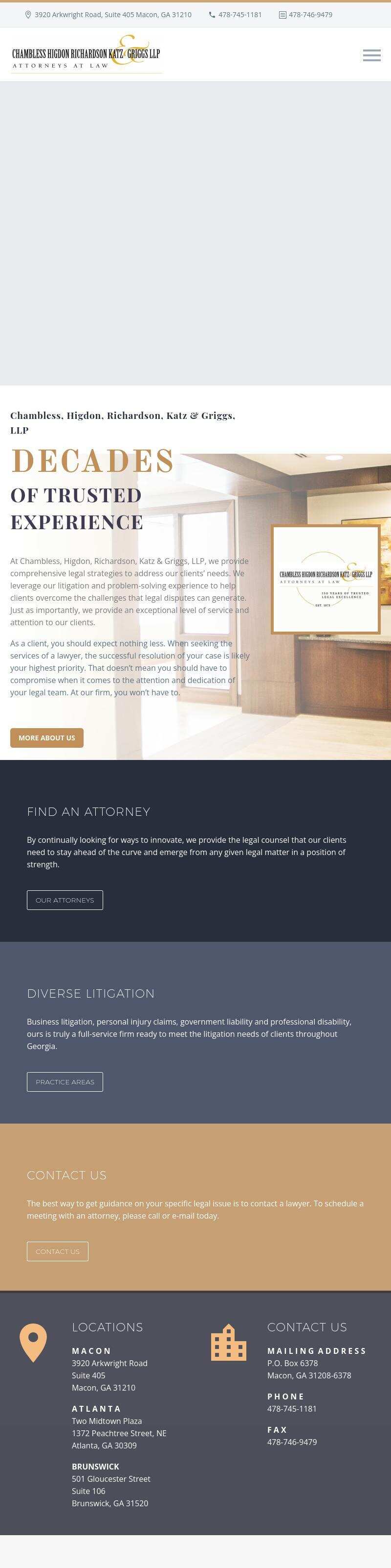 Chambless, Higdon, Richardson, Katz & Griggs, LLP - Atlanta GA Lawyers