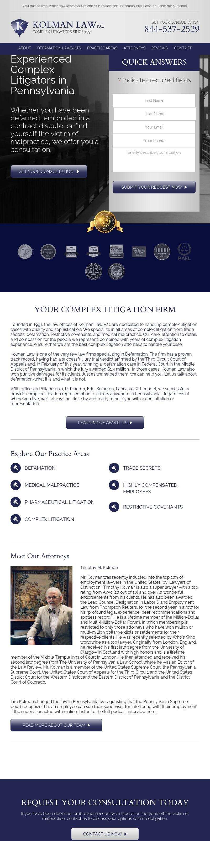 Kolman Ely, P.C. - Lancaster PA Lawyers